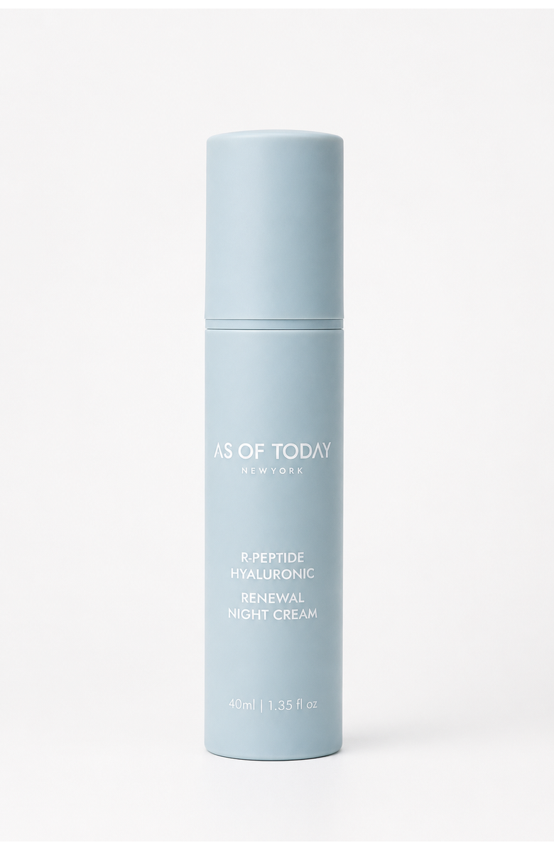 AS OF TODAY R-Peptide Hyaluronic Acid Renewing Night Cream, Main, color, NO COLOR