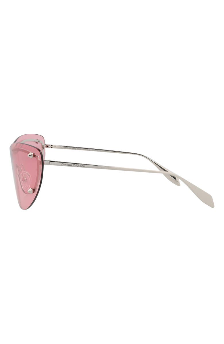 McQueen 99mm Cat Eye Shield Sunglasses, Alternate, color, 