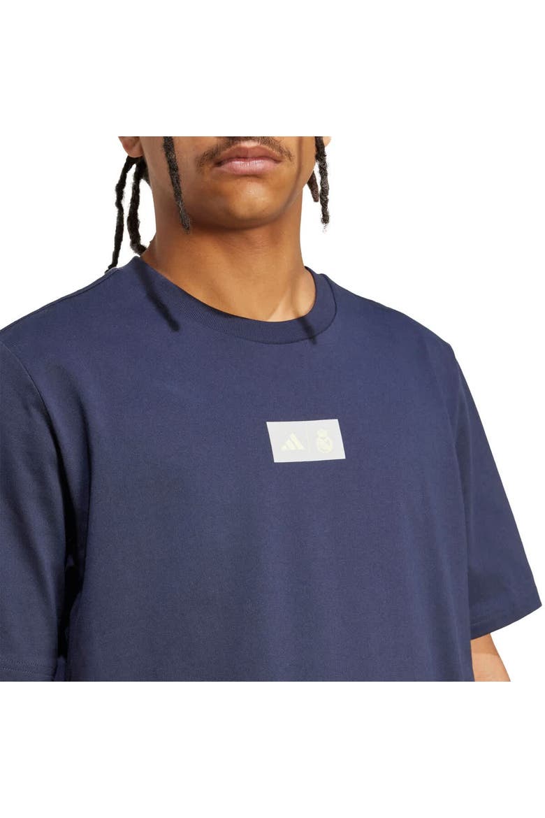 Men's adidas Blue Real Madrid Jersey Hook T-Shirt, Alternate, color, Blue