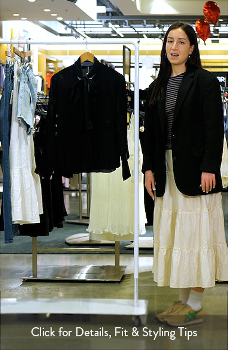 Tie Neck Satin Shirt, sales video thumbnail