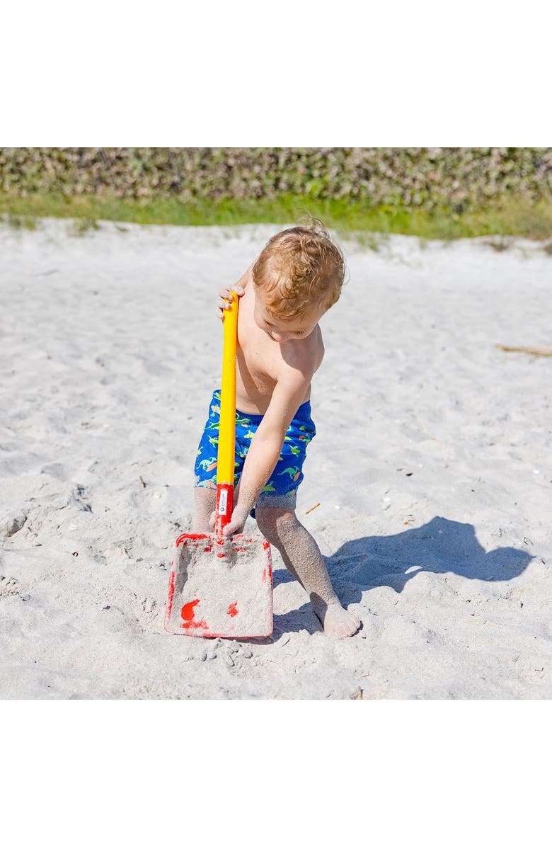 SPIELSTABIL Toddler Heavy Duty Beach Toys - Flat Beach Shovel, Kids Beach Essential and Durable Outdoor Toy for 2.5 Years & Up, Made in Germany, Alternate, color, Red Multi