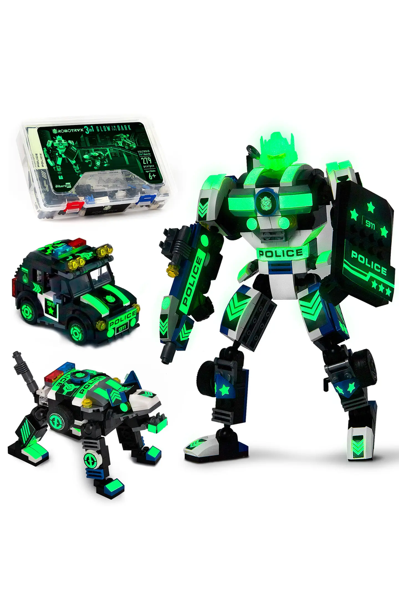 JitteryGit Robotryx Police Voltroid, Main, color, Blue