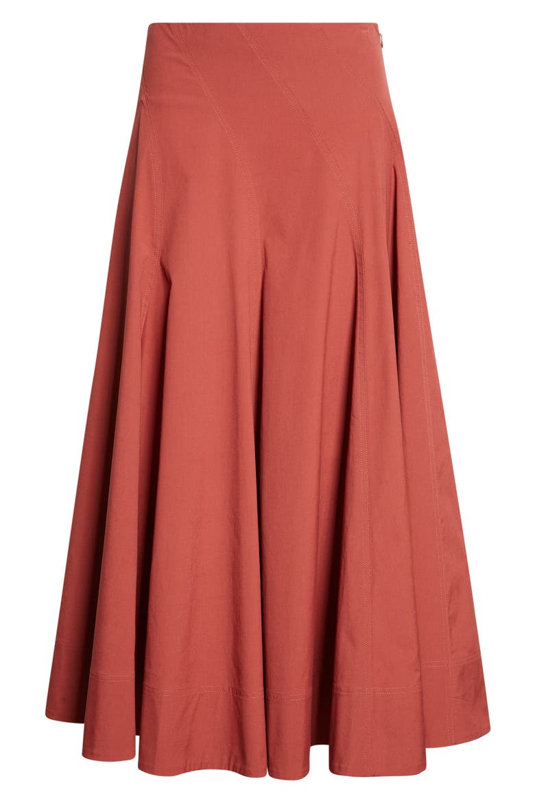Gemma Stretch Cotton Skirt, Alternate, color, APPLE BUTTER