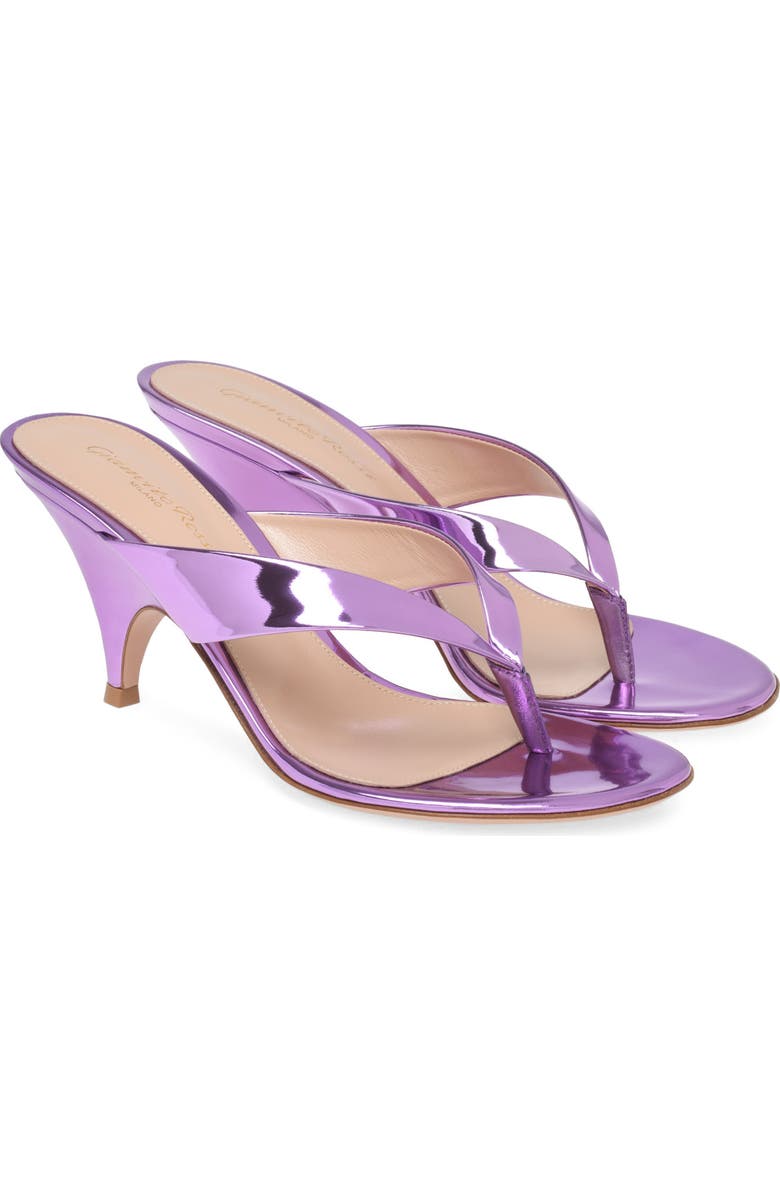 Gianvito Rossi Sofia Thong, Alternate, color, Purple Calf Leather