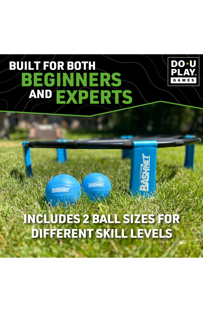 Do-U-Play Bash Net Game Set, Volleyball Meets Bouncing Trampoline, Family, Alternate, color, Multicolored