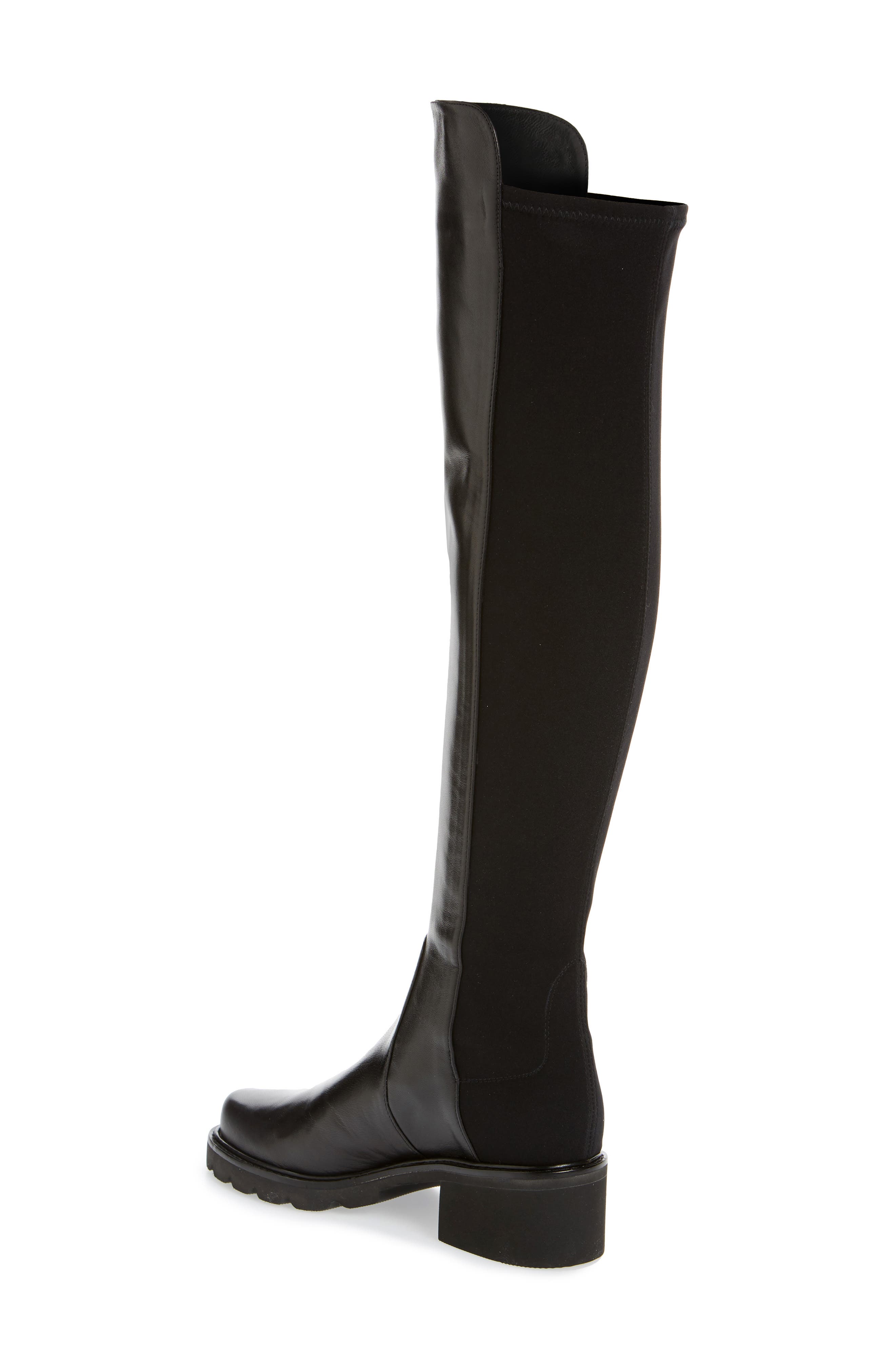 Alina Over the Knee Boot, Alternate, color, BLACK/ BLACK DRESS NAPPA