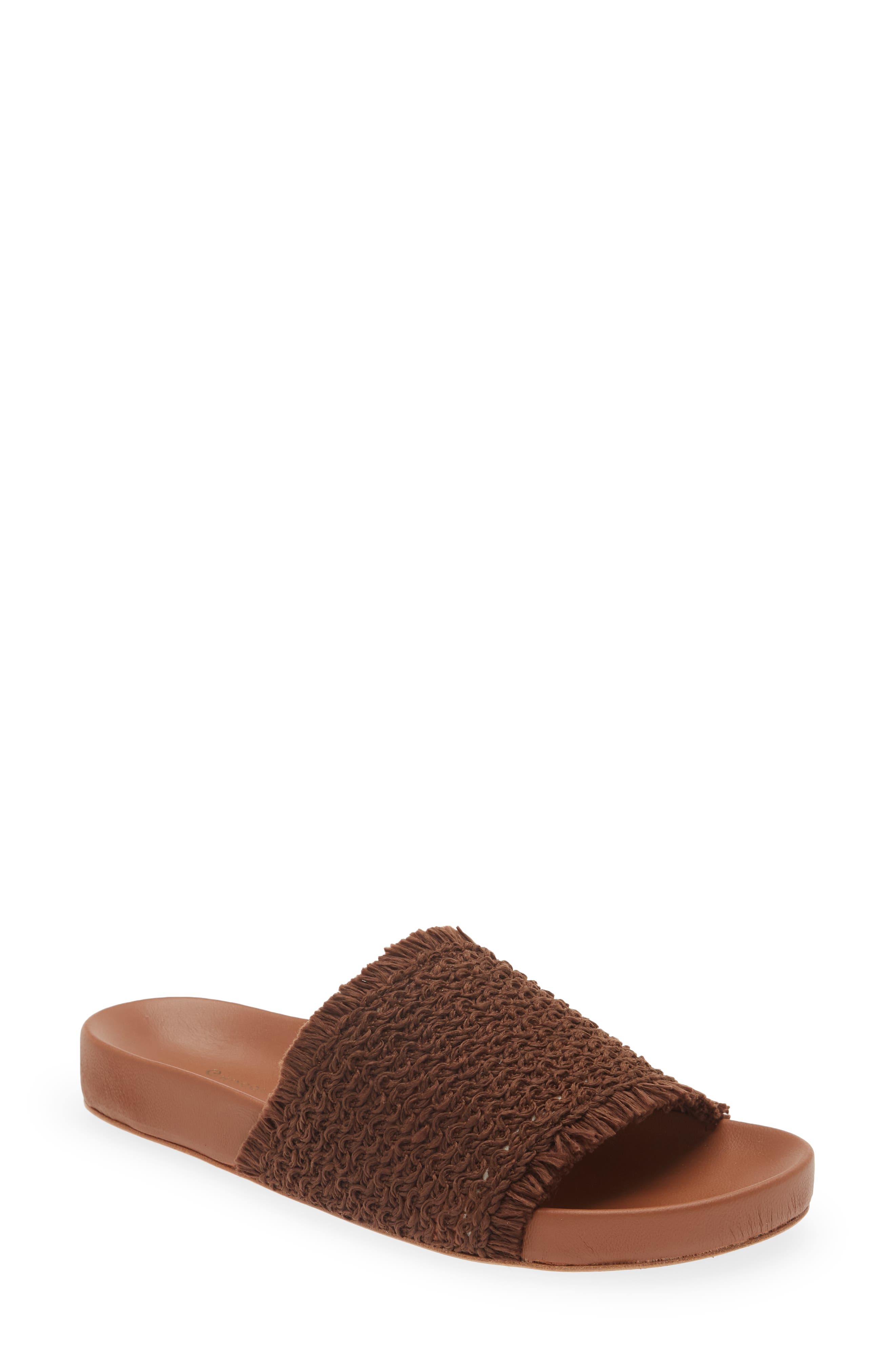Chocolat Blu Dani Raffia Slide Sandal, Main, color, 