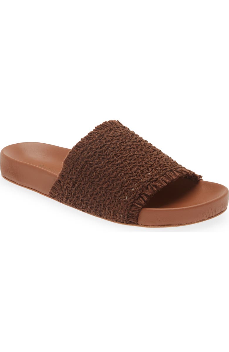 Chocolat Blu Dani Raffia Slide Sandal, Main, color,