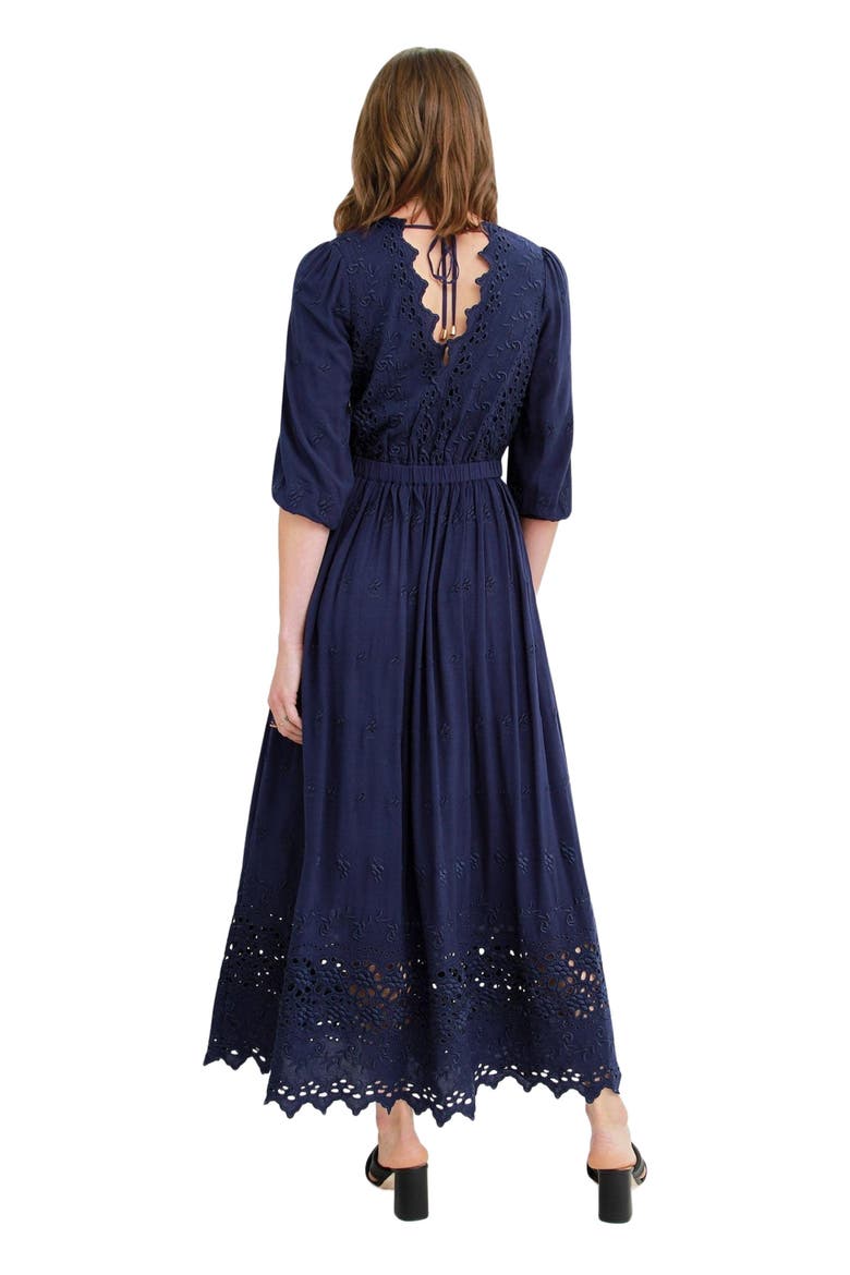 All Eyes On Me Midi Dress, Alternate, color, Navy