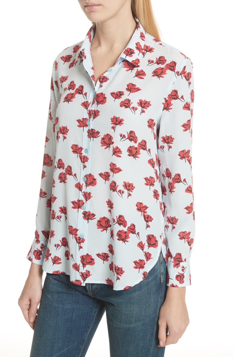 Equipment Leema Floral Silk Shirt, Alternate, color,