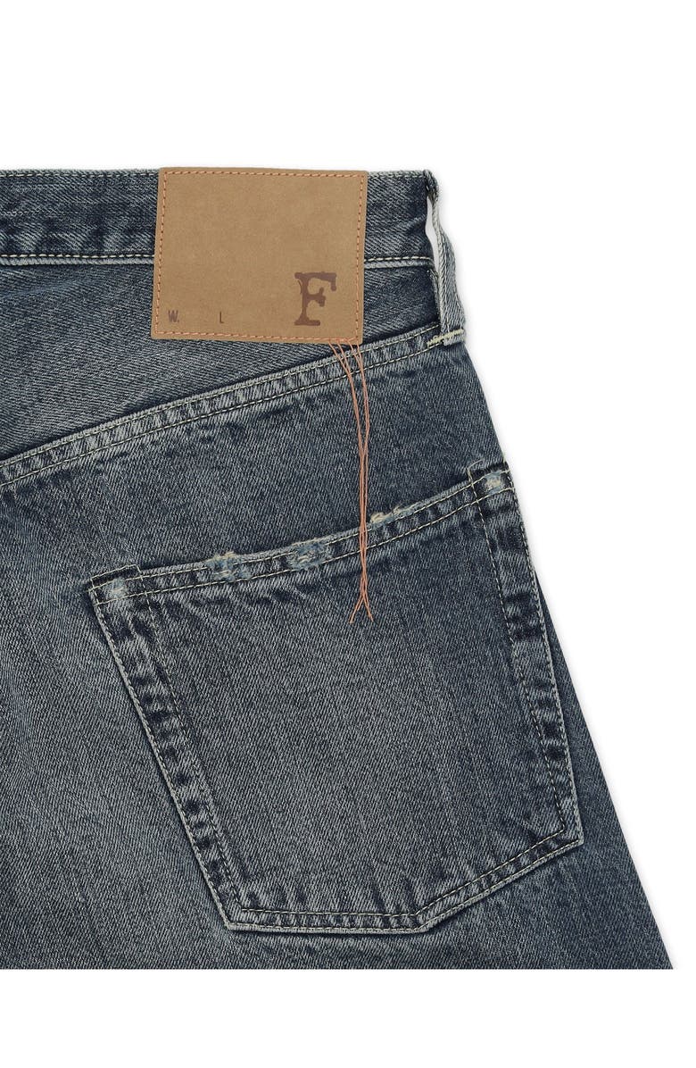 Fortela Unclejohn Japan Selvedge 5-Pocket High-Waist Pants Twisted Denim Pants, Alternate, color, Light Custom Wash