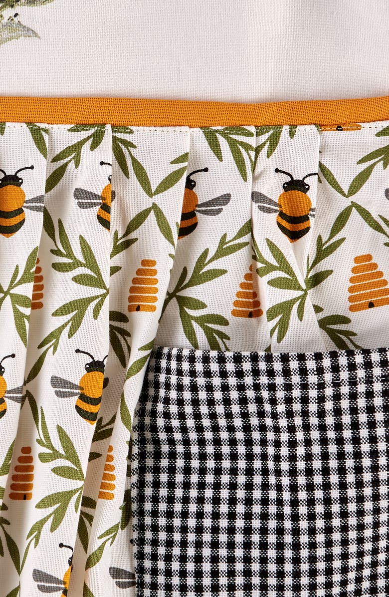 Design Imports Sweet Bee Cotton Apron, Alternate, color,
