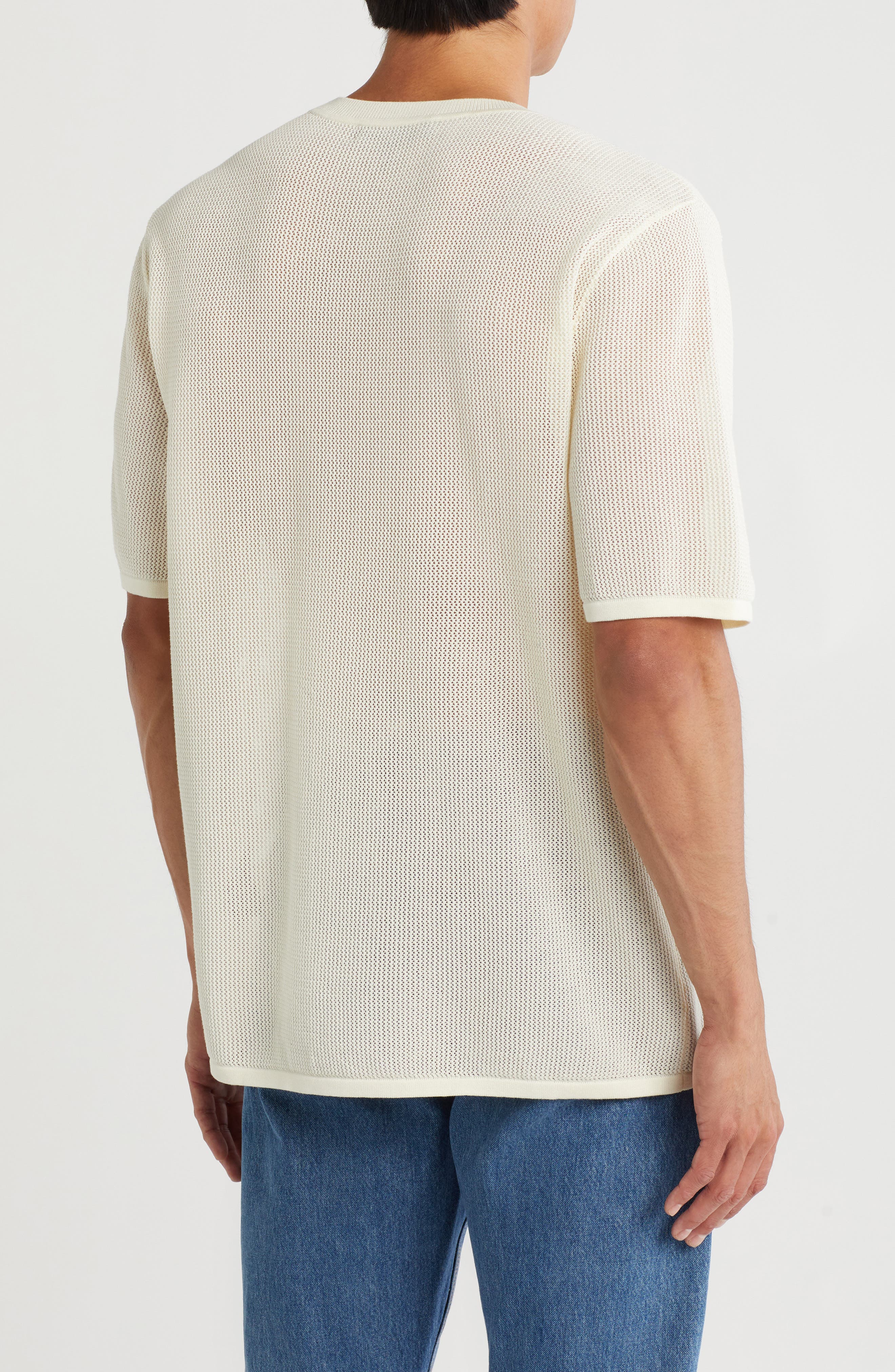 Payton Cotton Crewneck Knit T-Shirt - image 2