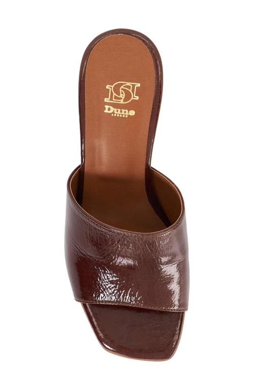 Dune London Jule Slide Sandal In Brown