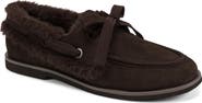 KARL LAGERFELD PARIS Gail Faux Fur Lined Boat Shoe