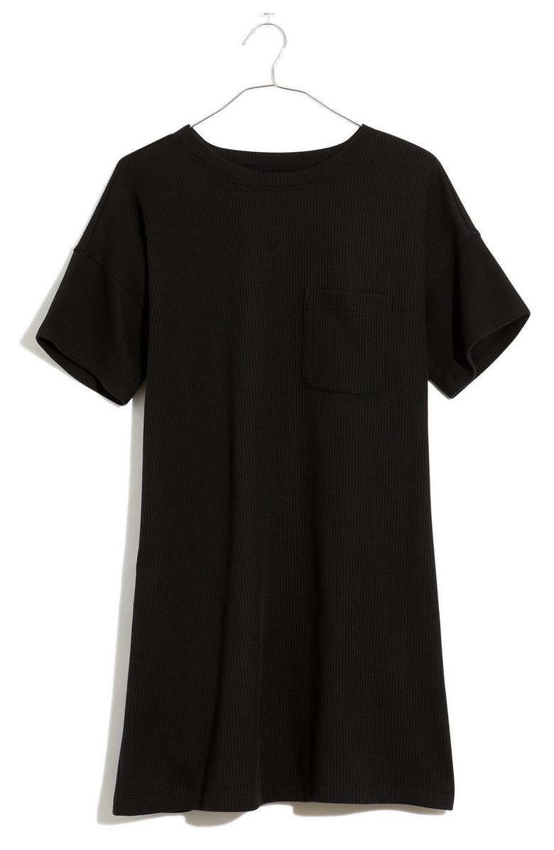 Madewell Rib T-Shirt Dress, Alternate, color,