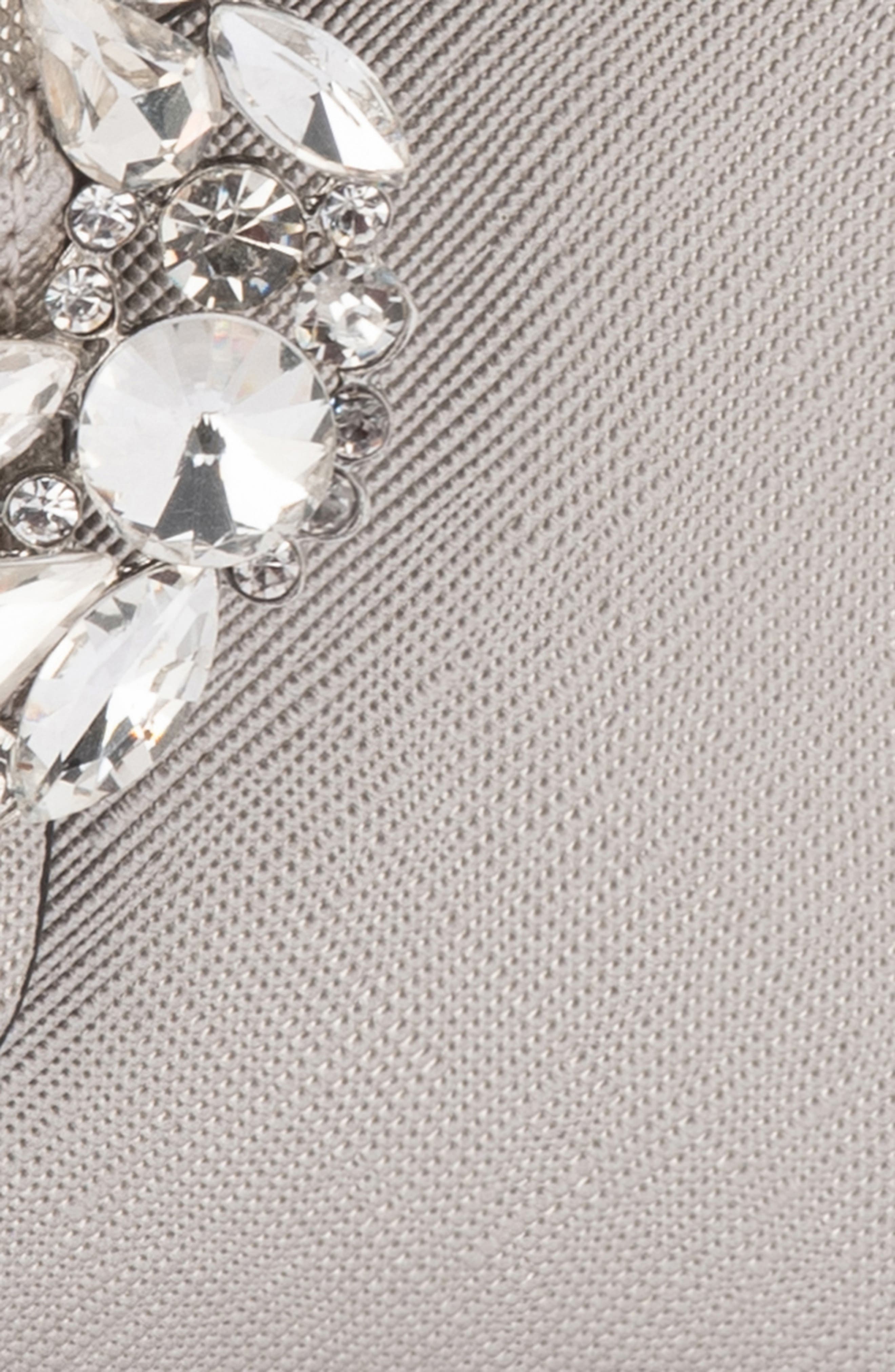 Olga Berg Annalee Crystal Trim Clutch, Alternate, color, 