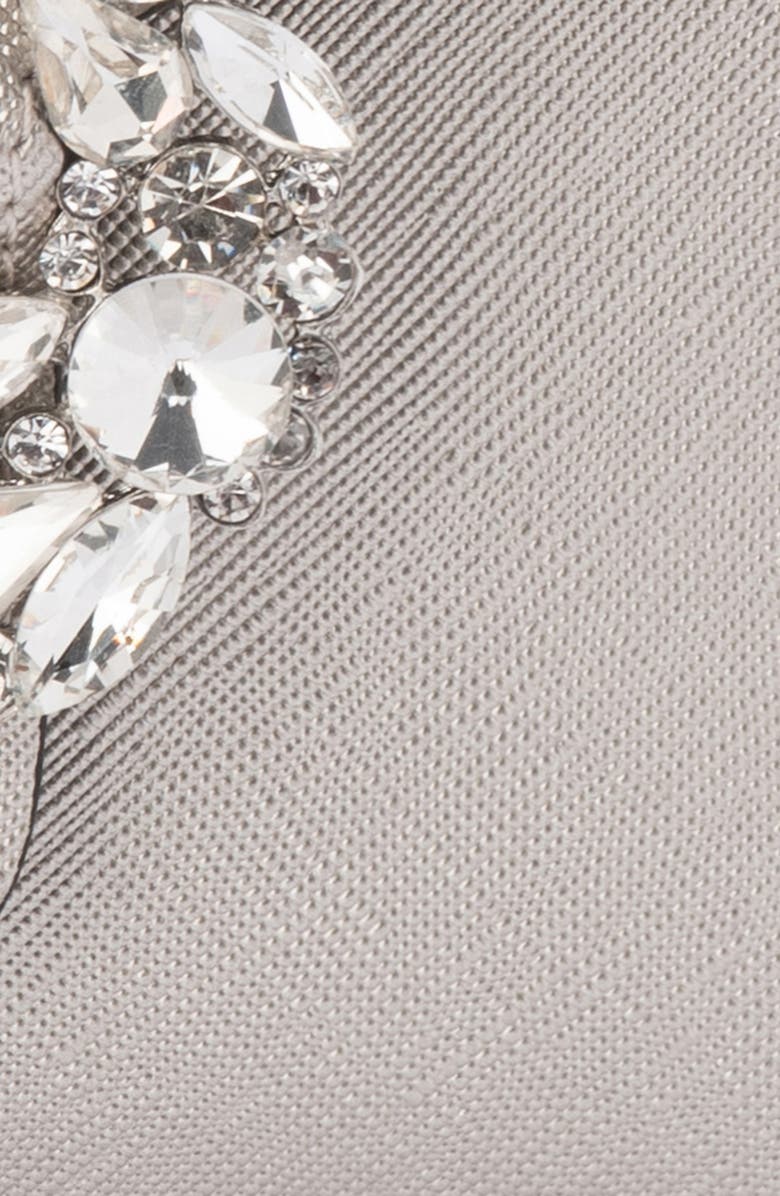 Olga Berg Annalee Crystal Trim Clutch, Alternate, color,