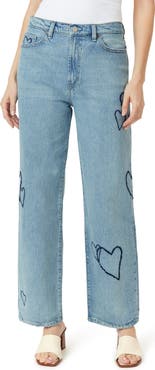 Habitual Wythe Hearted High Waist Relaxed Straight Leg Jeans