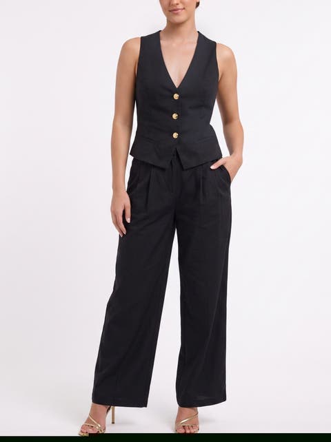 Annie Sleeveless Peplum Jumpsuit