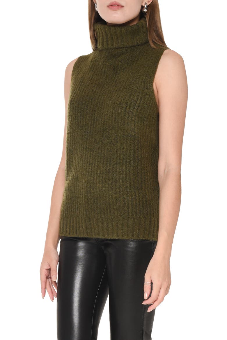 Shay Sleeveless Rib Cowl Neck Sweater, Main, color, HUNTER GREEN