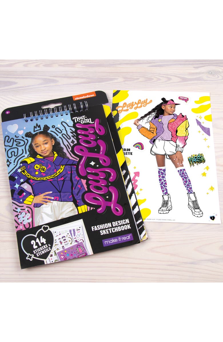 That Girl Lay Lay Make It Real That Girl Lay Lay Fashion Design Sketchbook Kit, Alternate, color, Multicolored