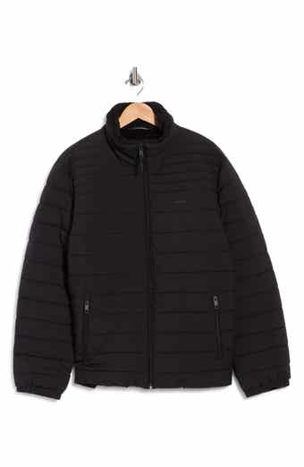 Stretch Faux Fur Lined Puffer Jacket