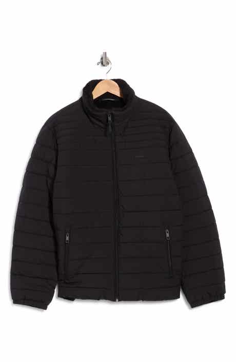 Stretch Faux Fur Lined Puffer Jacket