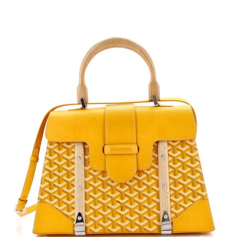 Saigon Top Handle Bag Coated Canvas with Leather MM