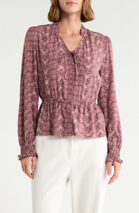 Long Sleeve Peplum Top