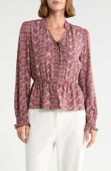 Long Sleeve Peplum Top