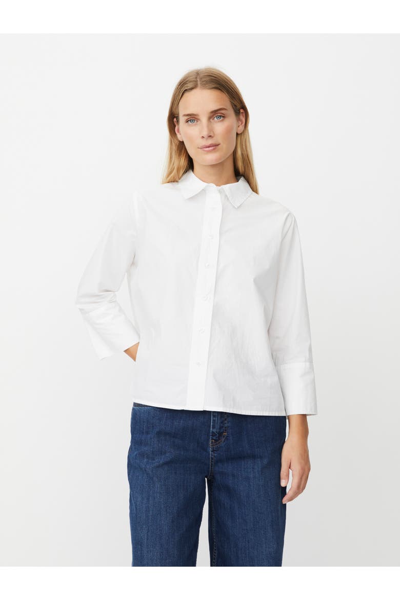 Mailonka Three Quarter Sleeved Shirt, Main, color, White
