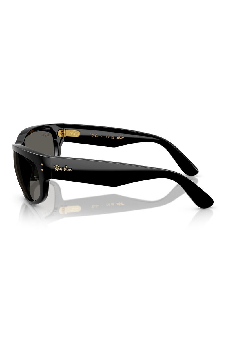 x A$AP Rocky 60mm Mega Balorama Pillow Sunglasses, Alternate, color, BLACK / ULTRA BLACK