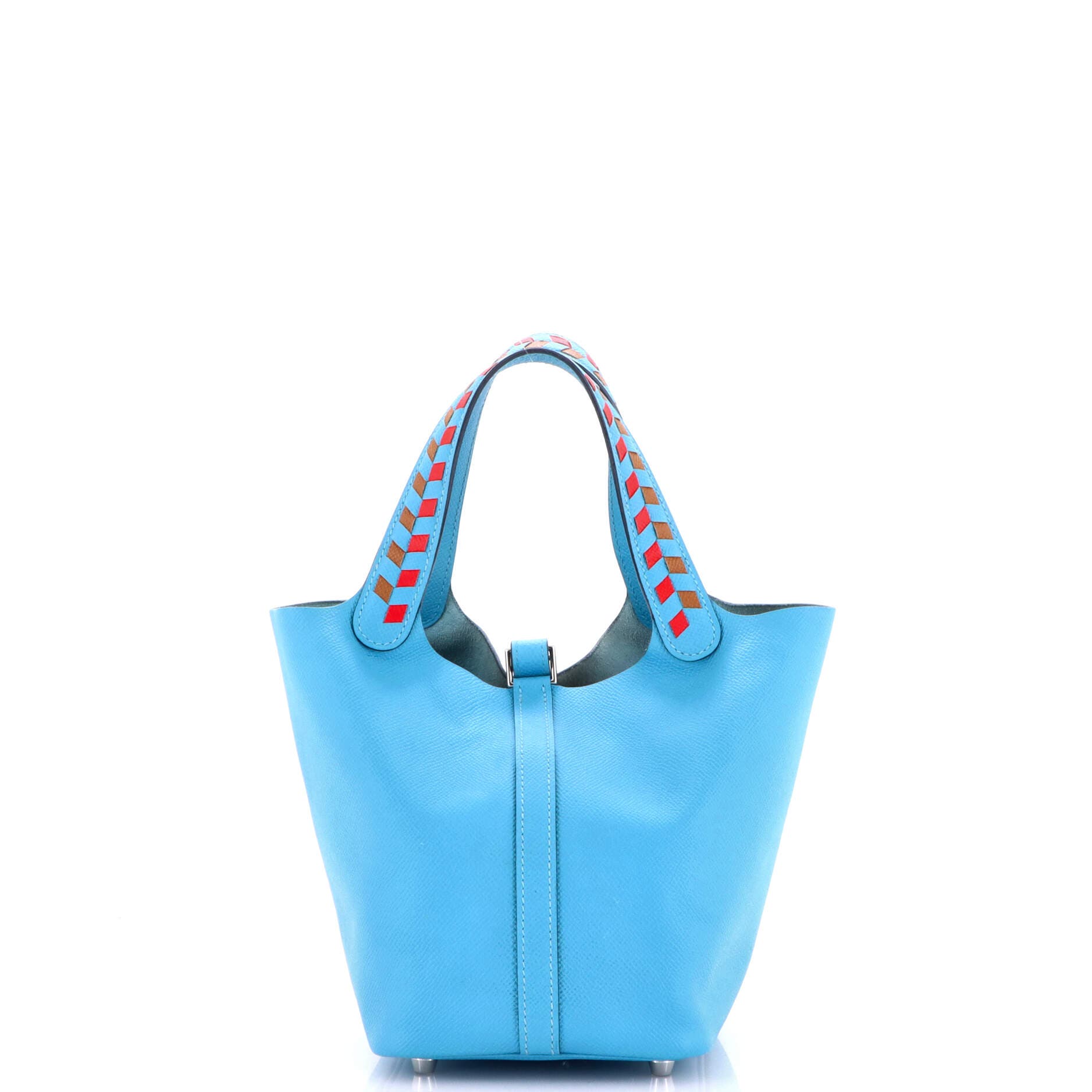 Picotin Lock Bag Tressage Epsom PM, Alternate, color, Blue