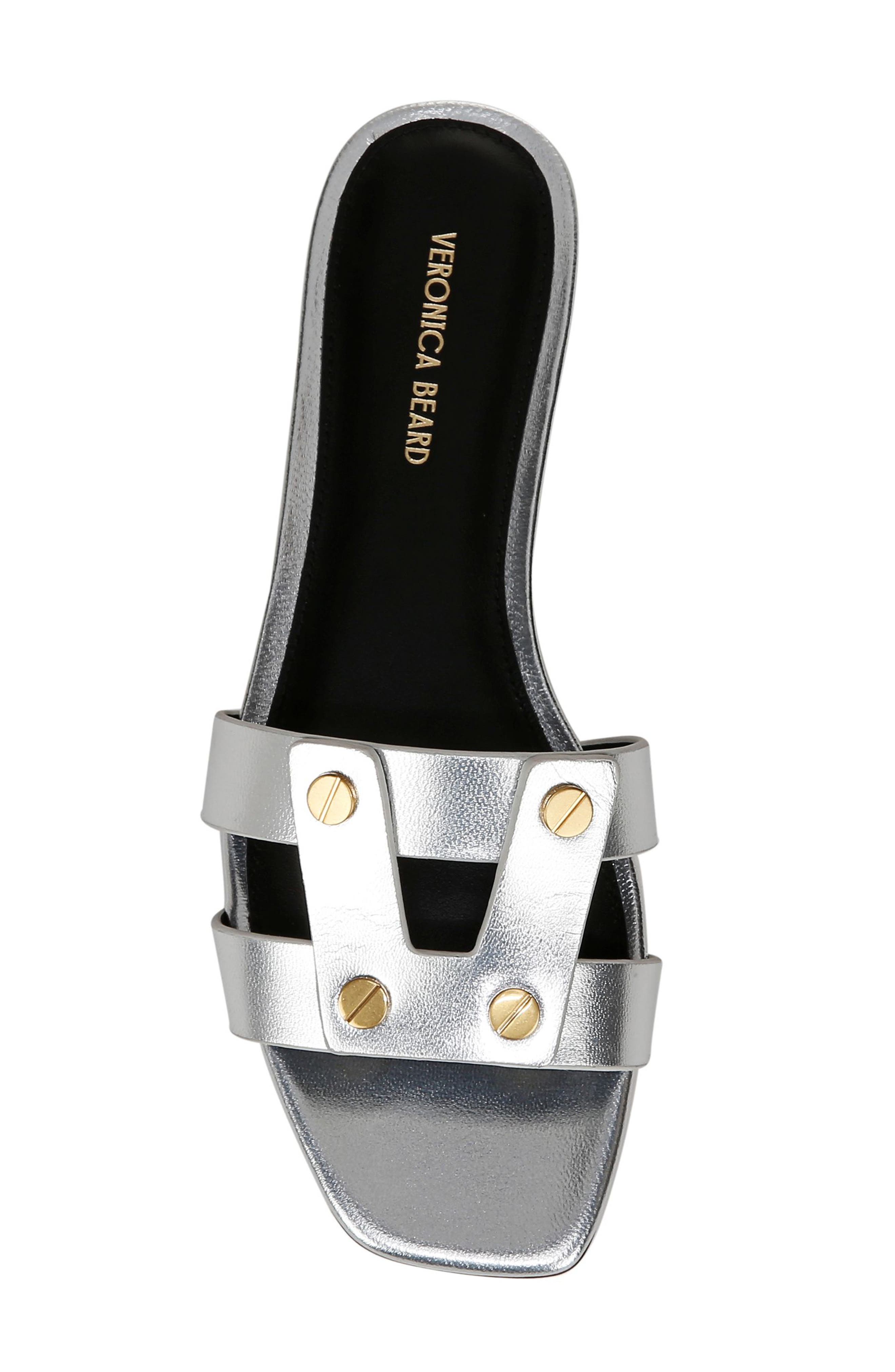 Via Slide Sandal, Alternate, color, SILVER