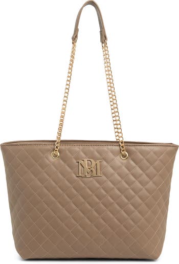 Badgley Mischka Collection Large Quilted Tote Bag  display picture 3