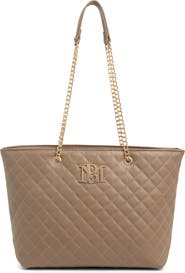 Badgley Mischka Collection Large Quilted Tote Bag