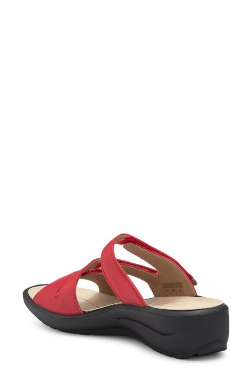 Romika ® Annecy Platform Slide Sandal In Red