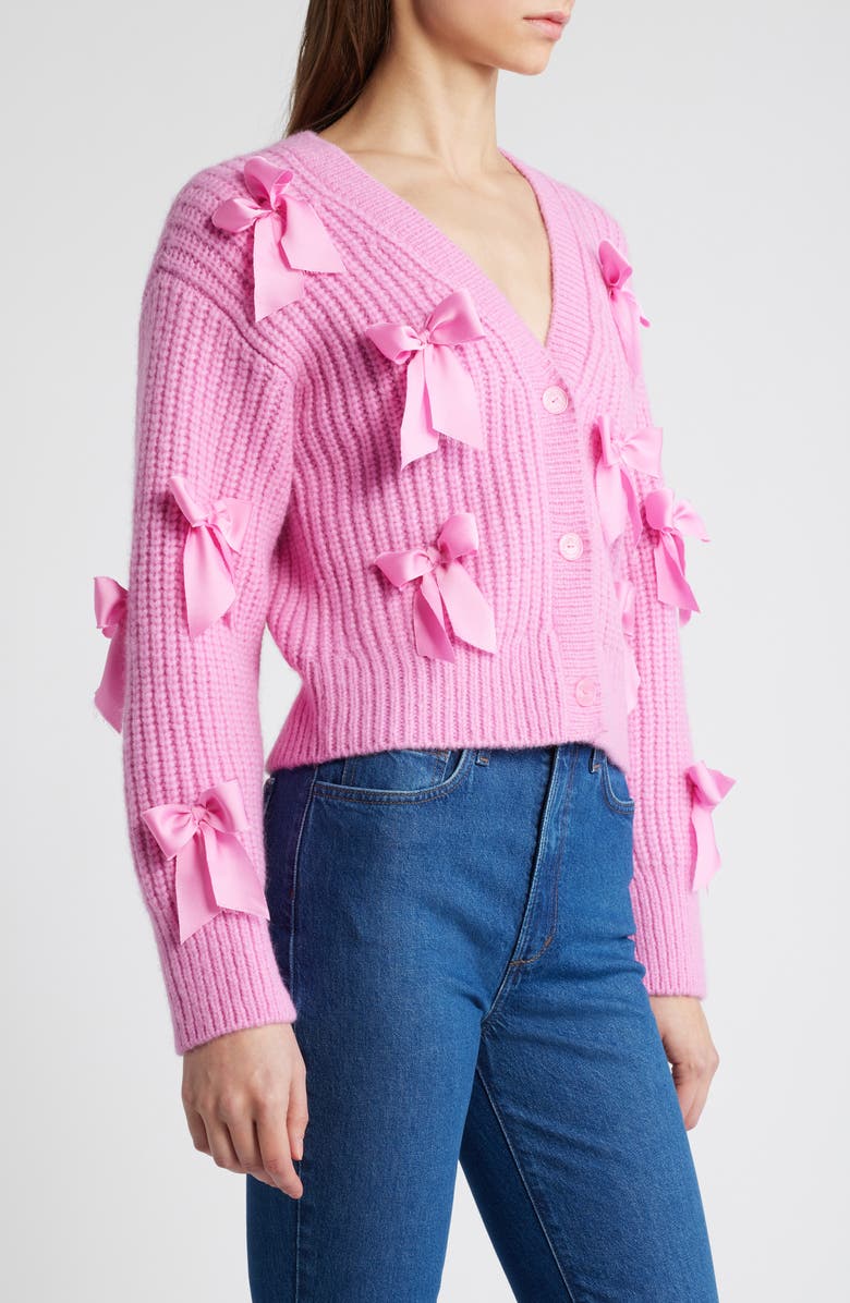 LoveShackFancy Ashtan Alpaca & Wool Blend Cardigan, Alternate, color, 