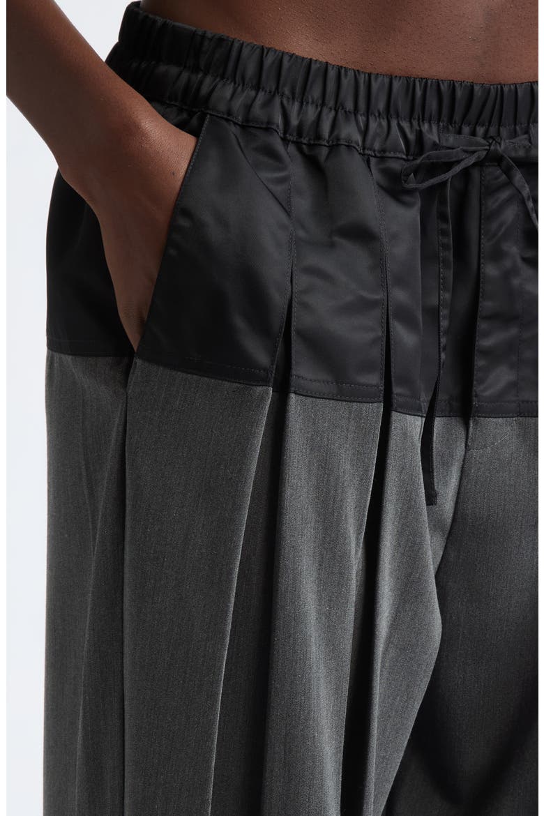 Elisabetta Wide Leg Pants, Alternate, color, CHARCOAL HEATHER GREY