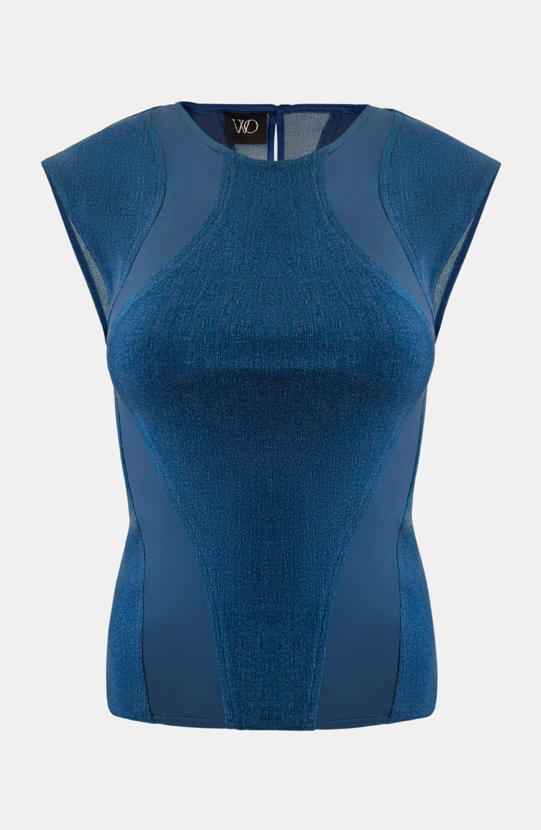 OW Collection KENNA Top, Alternate, color, Blue