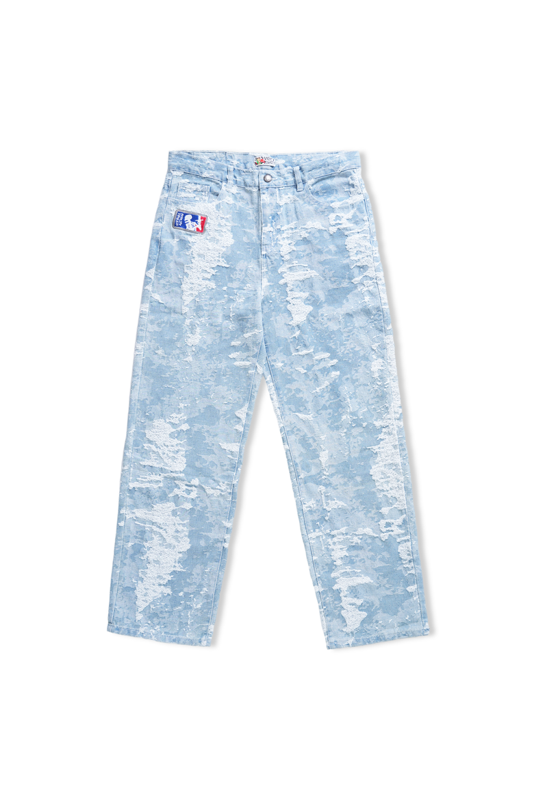 Skel/Sword Straight Leg Jeans, Main, color, BLUE