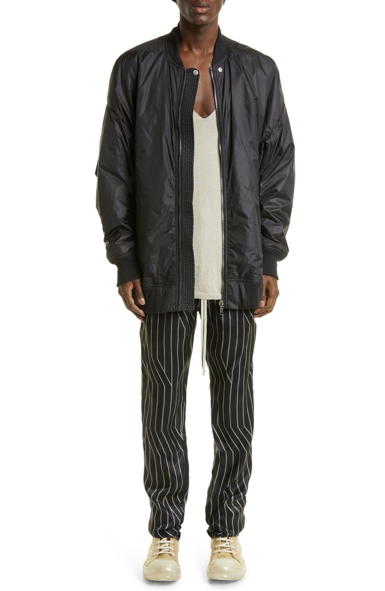 Rick Owens Jumbo Peter Flight Jacket, Alternate, color, 