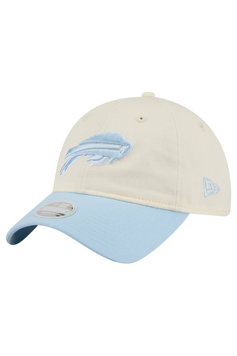Women's New Era Cream/Coastal Blue Buffalo Bills 9TWENTY Adjustable Hat, Main, color, Cream