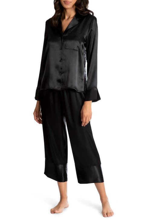 Charlize Lace Back Crop Pajamas