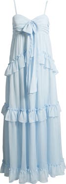 Lulus Markie Ruffle Tiered Evening Dress