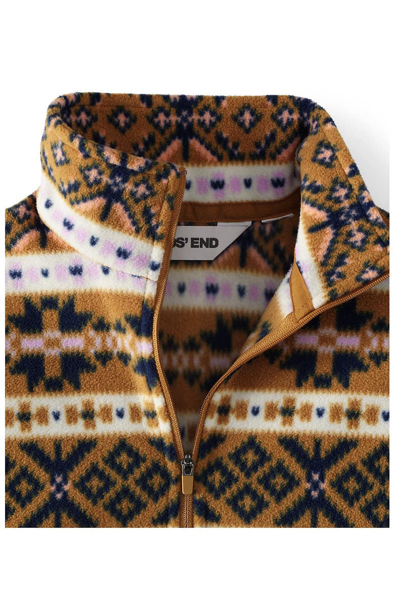 Anyweather Fleece Quarter Zip Pullover, Alternate, color, Lilac/Camel Fairisle