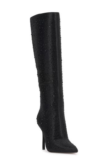 Jessica Simpson Laurel Pointed Toe Knee High Boot In Black