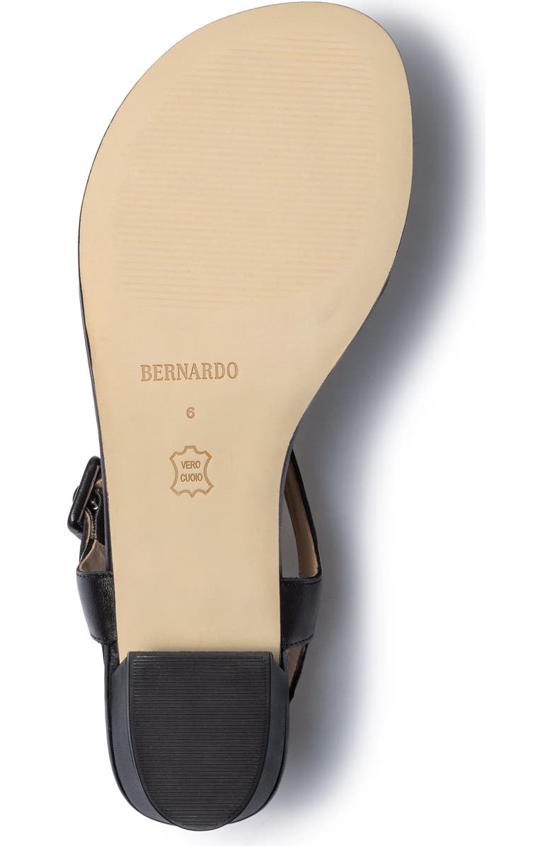 Bernardo Footwear Goyara Demi Heel Sandal, Alternate, color, Black