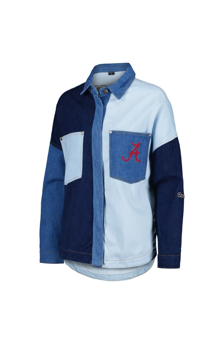 Hype and Vice Women's Hype and Vice Denim Alabama Crimson Tide Multi-Hit Hometown Full-Snap Jacket, Alternate, color, Denim